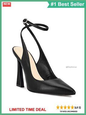 Women's Slingback Pumps Pointed Toe High Heel Wedding Dress Shoes